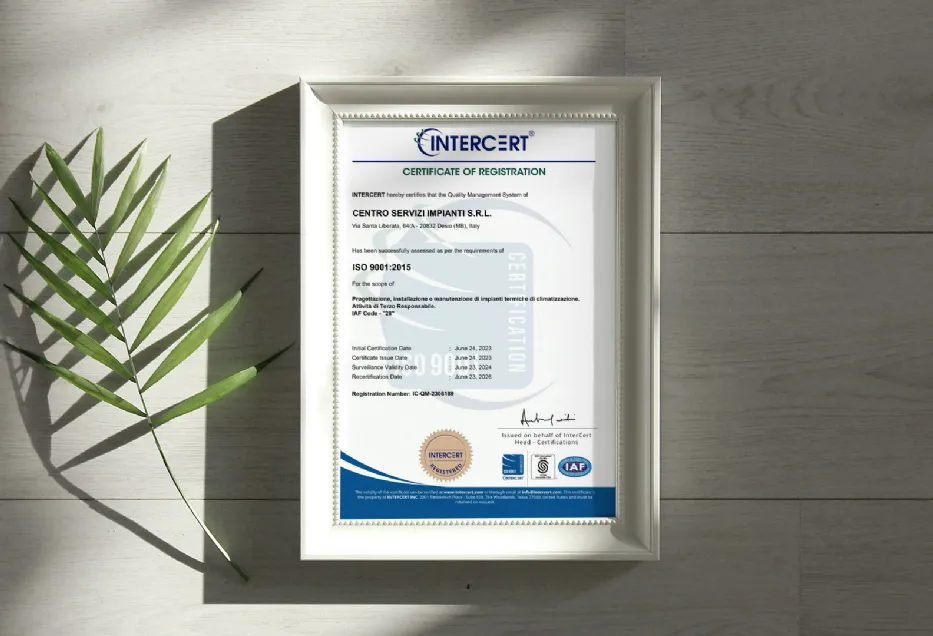 Scarica la certificazione QMS